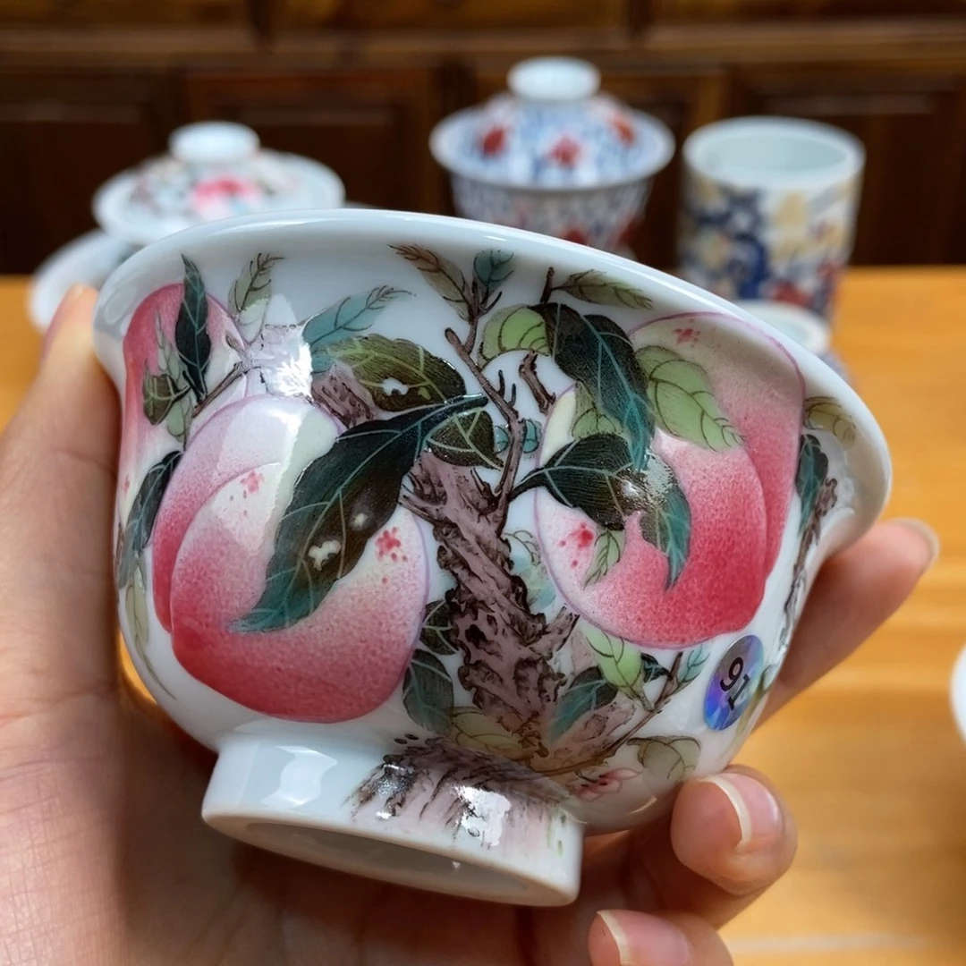 手绘现代茶具非古董