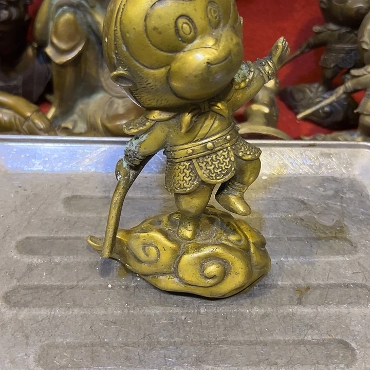 ****人黄铜摆件，文房工艺品摆件