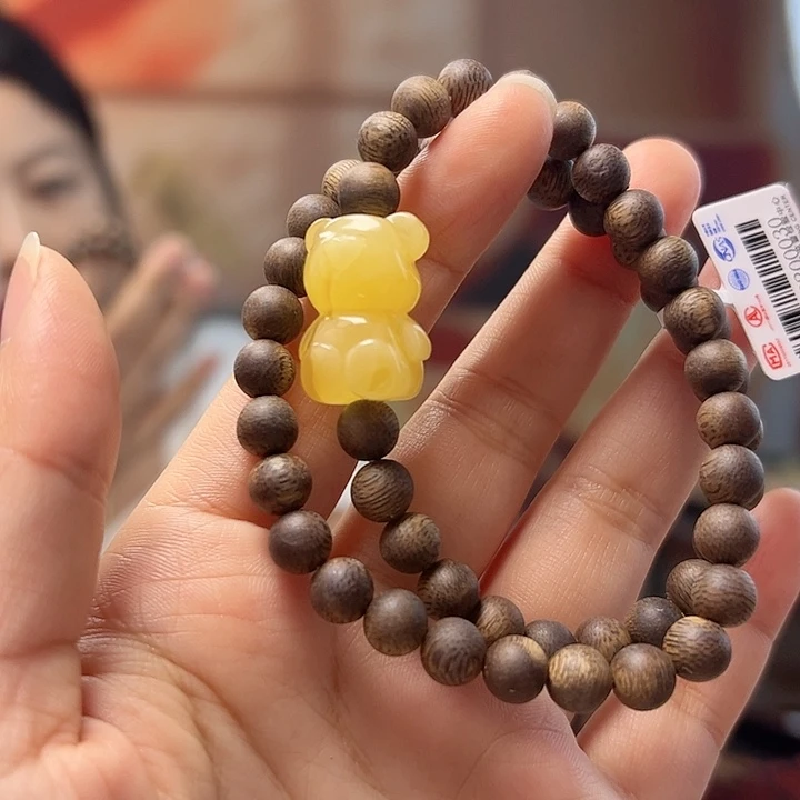 琥珀未镶嵌裸石蜜蜡手串