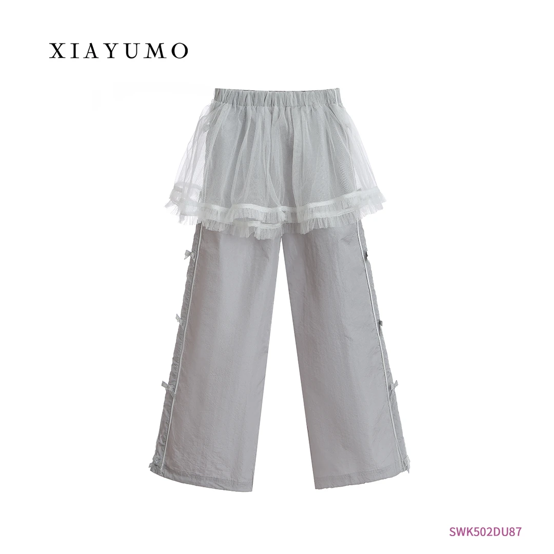 灰色蕾丝防晒长裤DU87儿童新款上新暂用