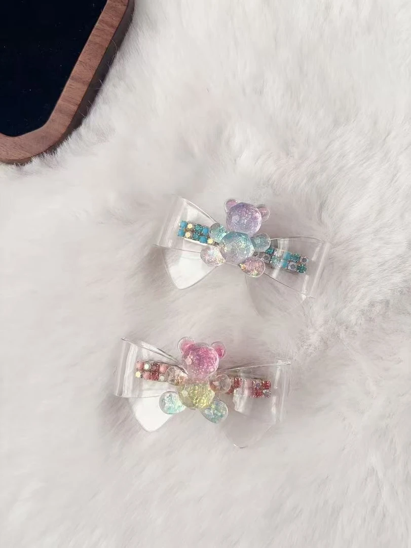 可爱百搭小熊发夹A429