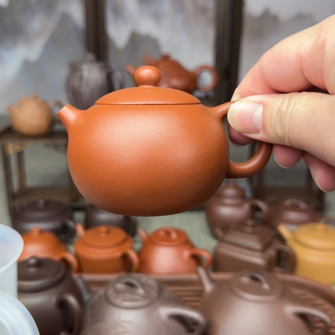 茶壶紫砂大***突生砂朱泥西施