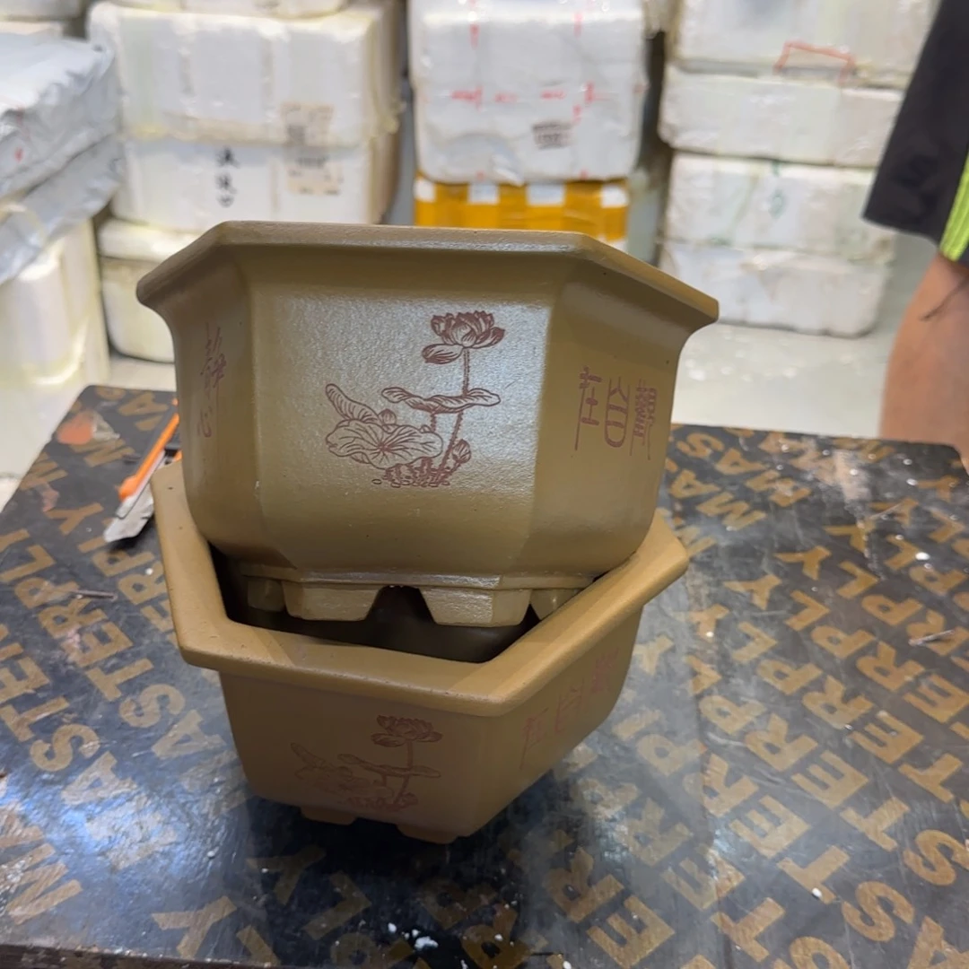 紫砂花盆口径24.15口径