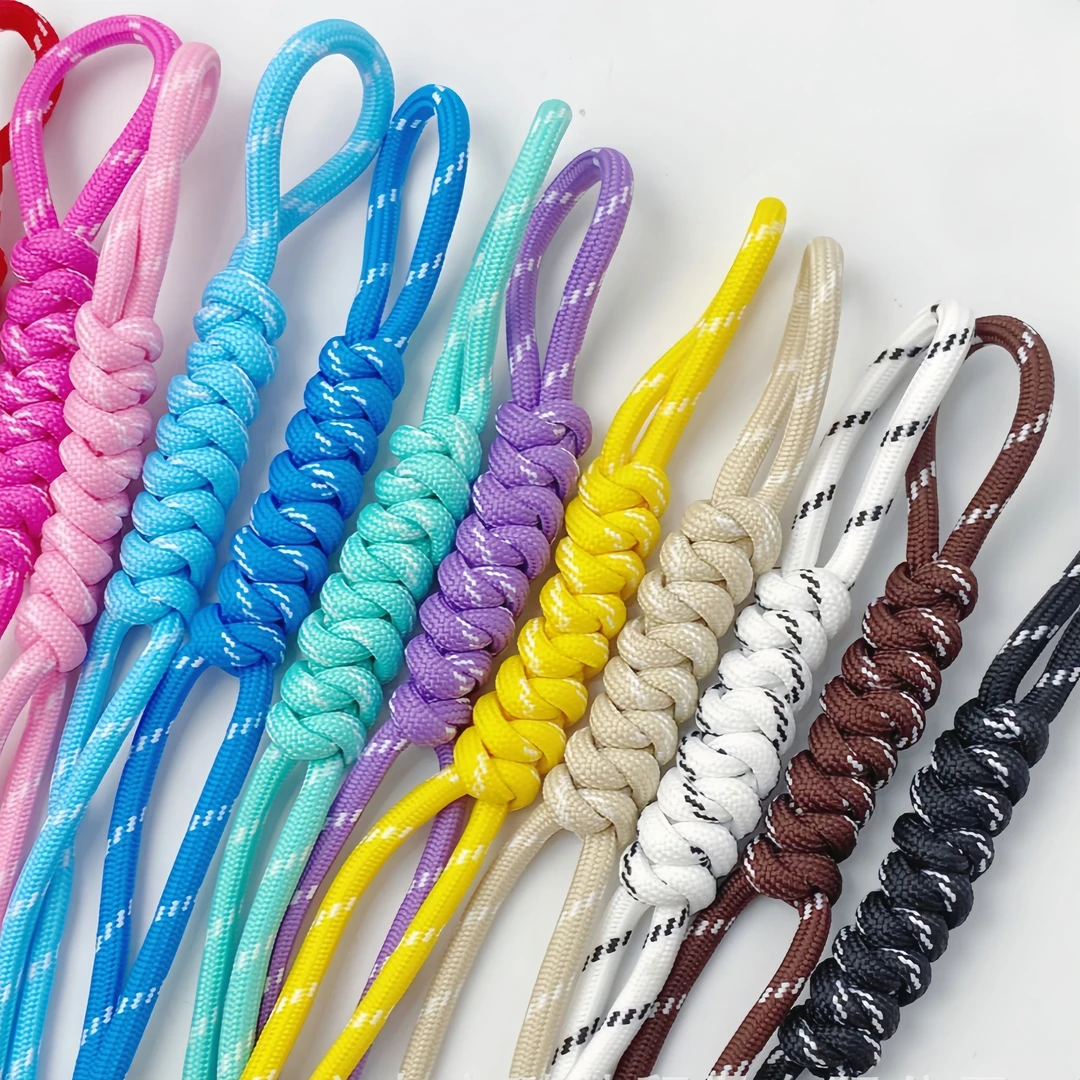 【回头客1368人】miu系多巴胺彩色跳点粉色包芯DIY手工编织绳包包挂