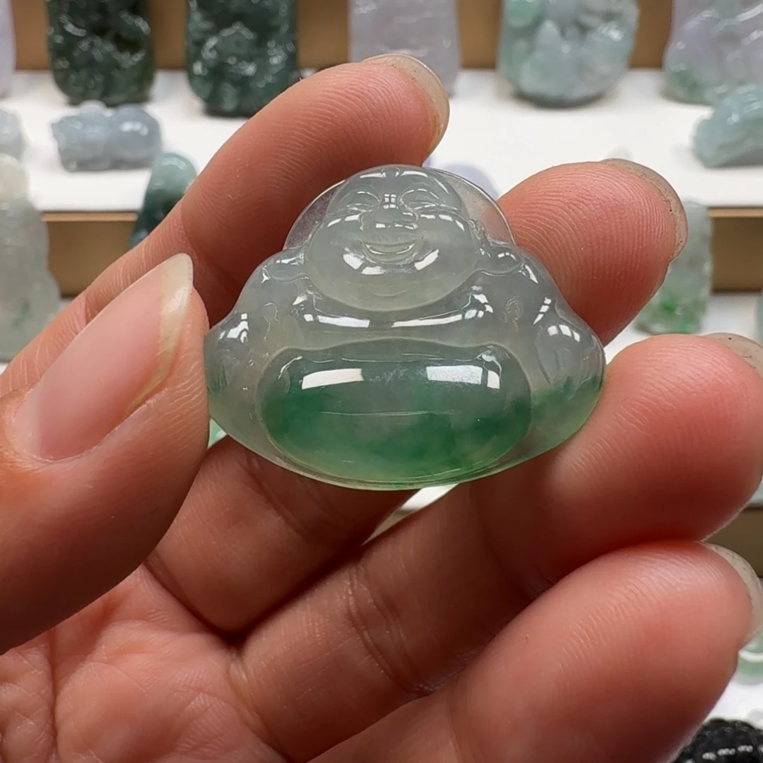 火***焰翡翠未镶嵌颈饰翡翠