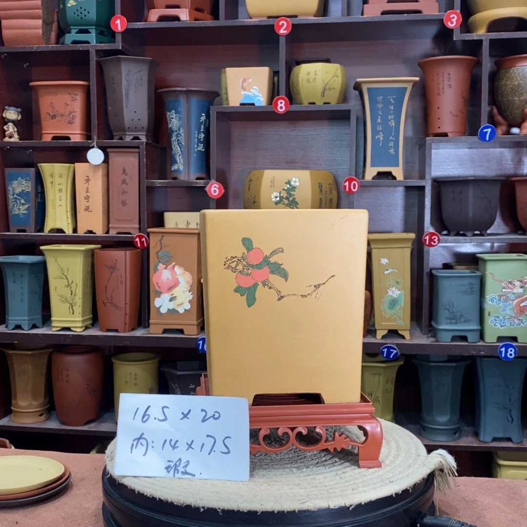 紫砂艺术紫砂花盆