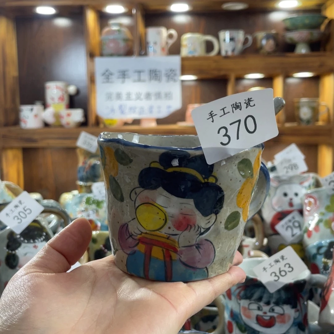 景德镇手工陶瓷一杯一勺370