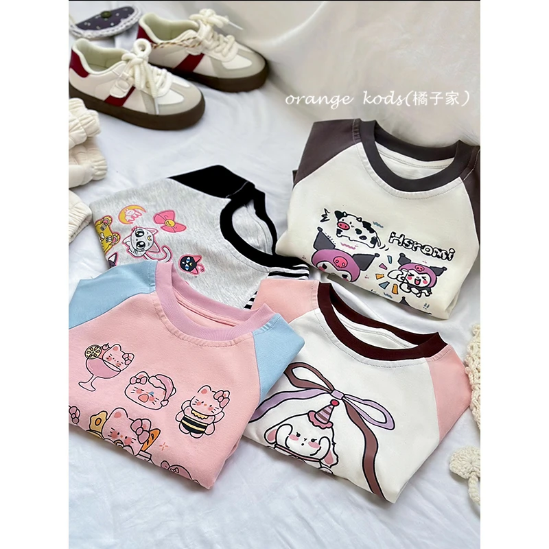 【橘子家】HS53745女童长袖变温T恤