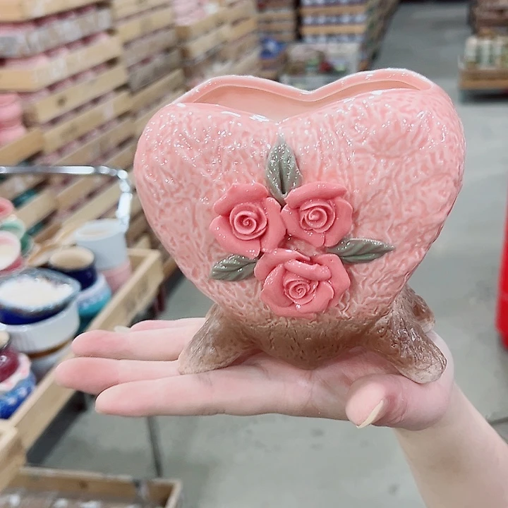 有孔.凑满10元发货多肉陶瓷花盆！