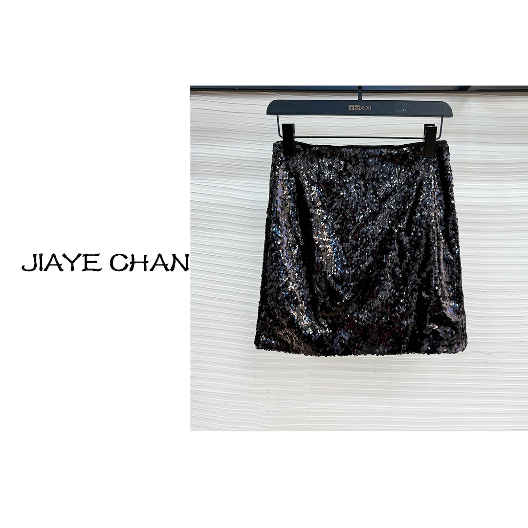 【西西高定】 新款A版亮片气质显瘦半身裙