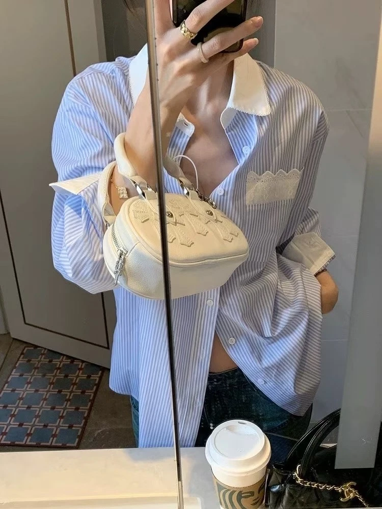 新款条纹衬衫2519