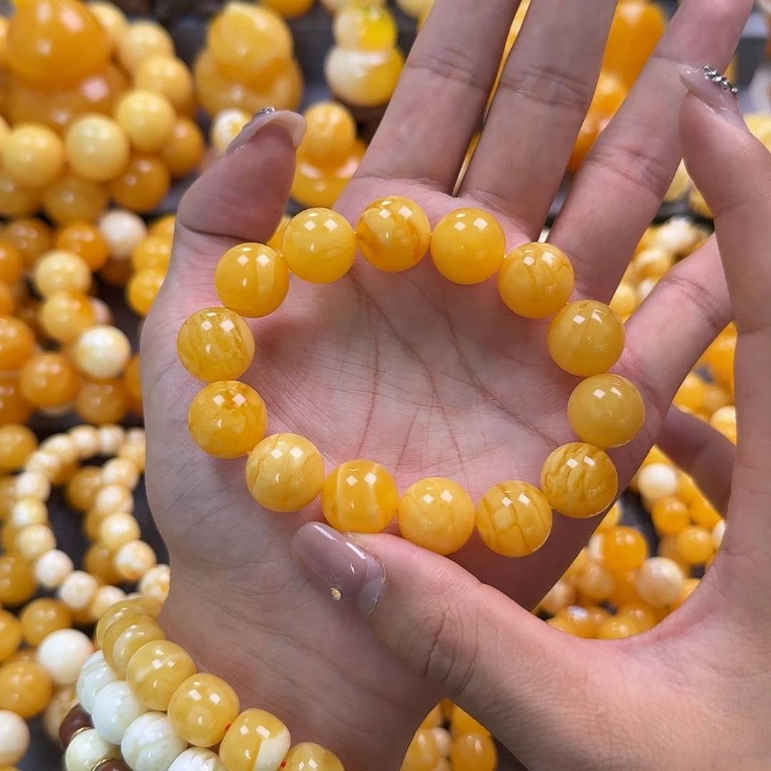 蜜蜡未镶嵌珠宝奇石15mm