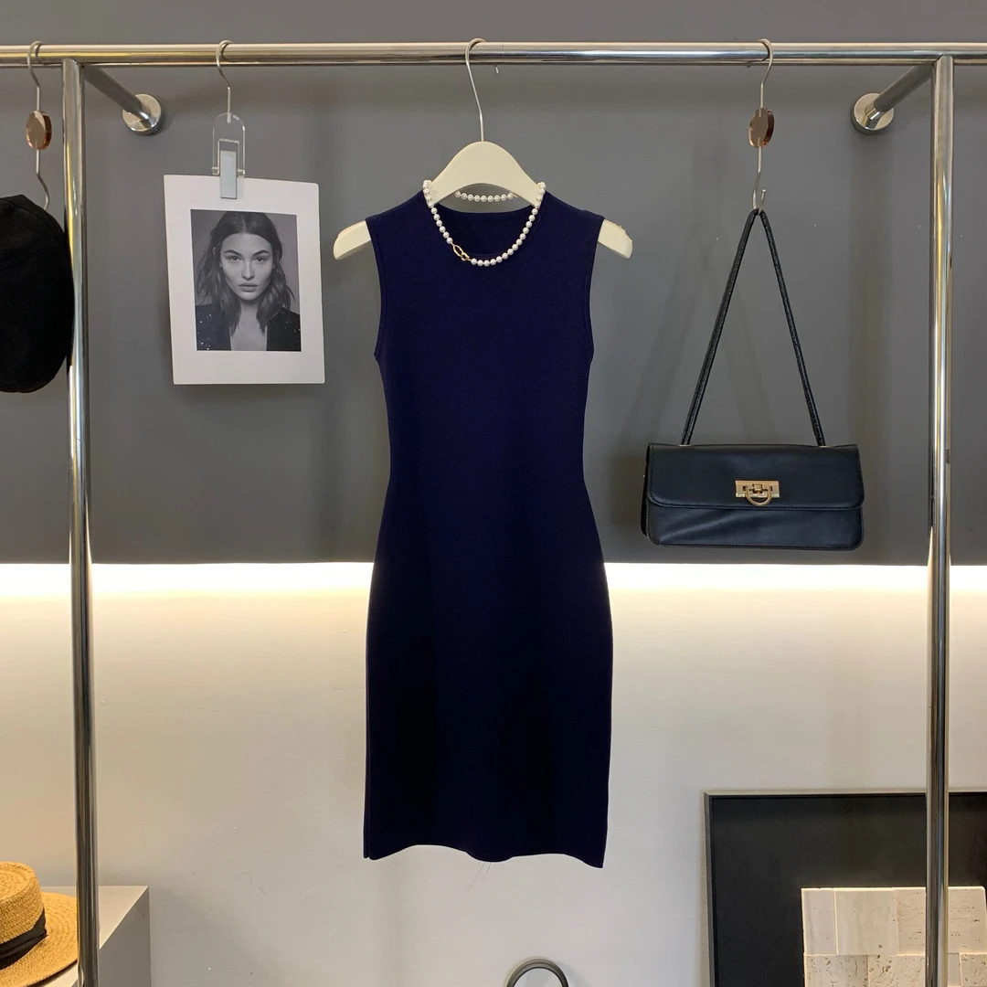 INMMIN03 高品质夏季新款无袖修身显瘦气质连衣裙