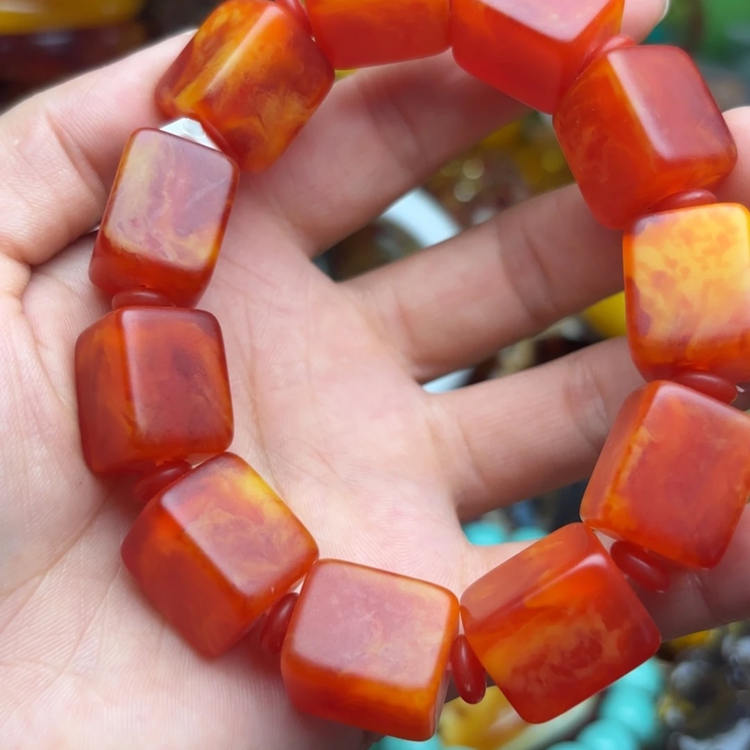 未镶嵌琥珀手串蜜蜡