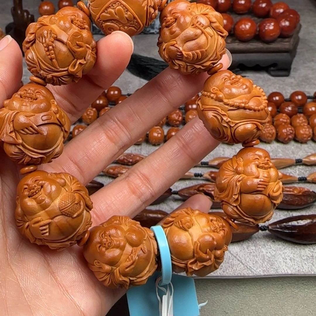 手串/手链橄榄核2.5尺寸八宝弥勒手串