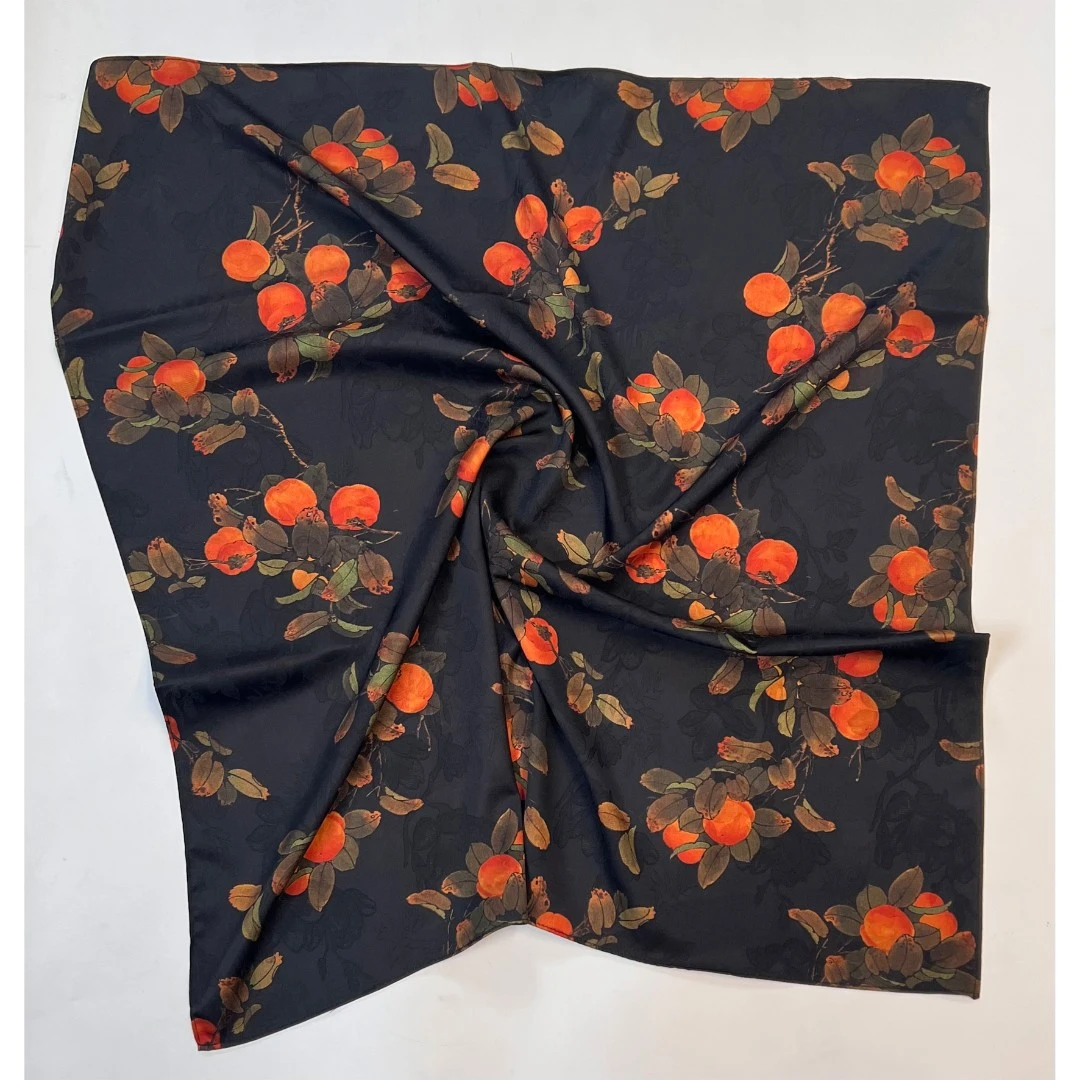 【事事如意丝巾】福利丝巾双面双色亲肤舒适中国风丝绸