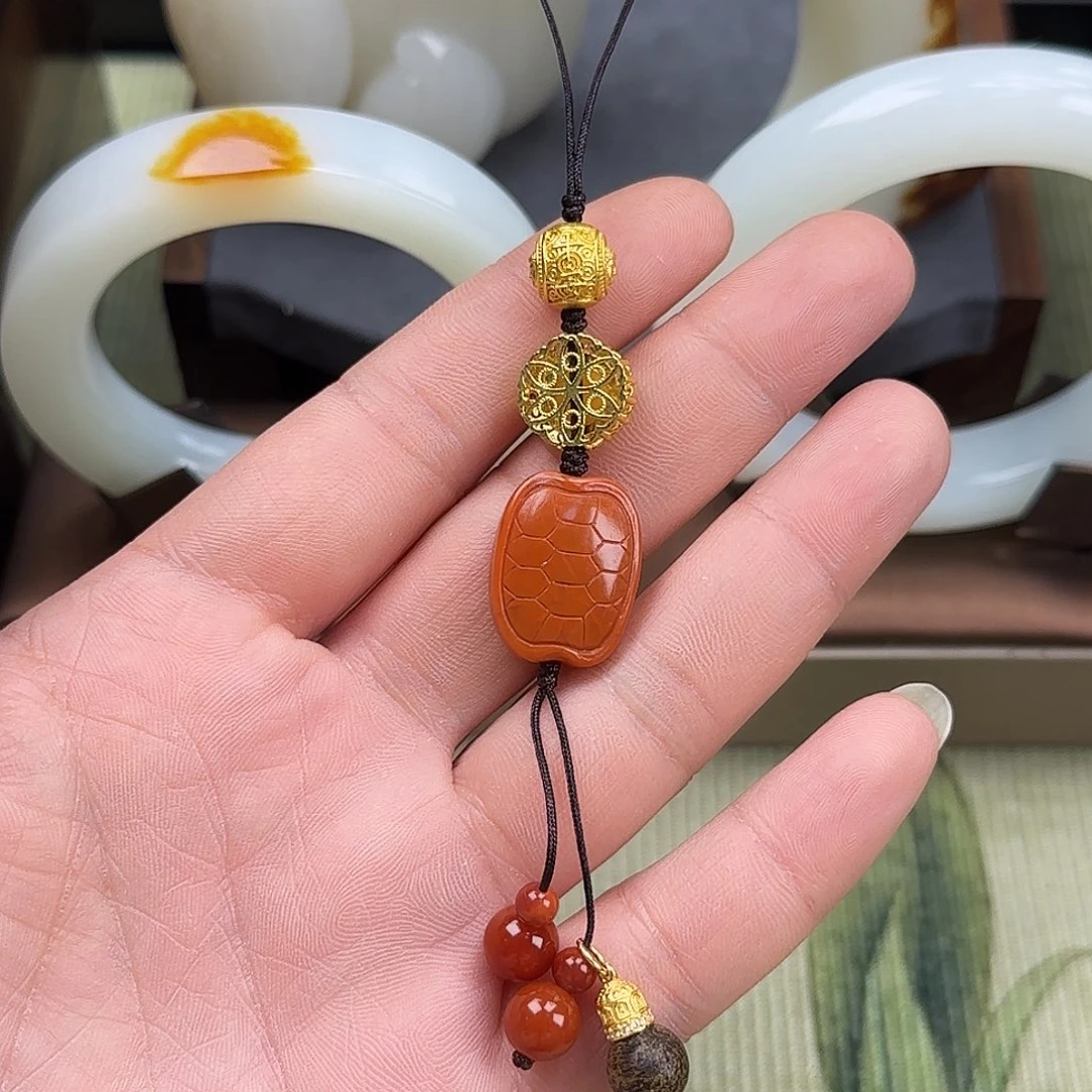 南红玛瑙未镶嵌颈饰手机链富甲一方