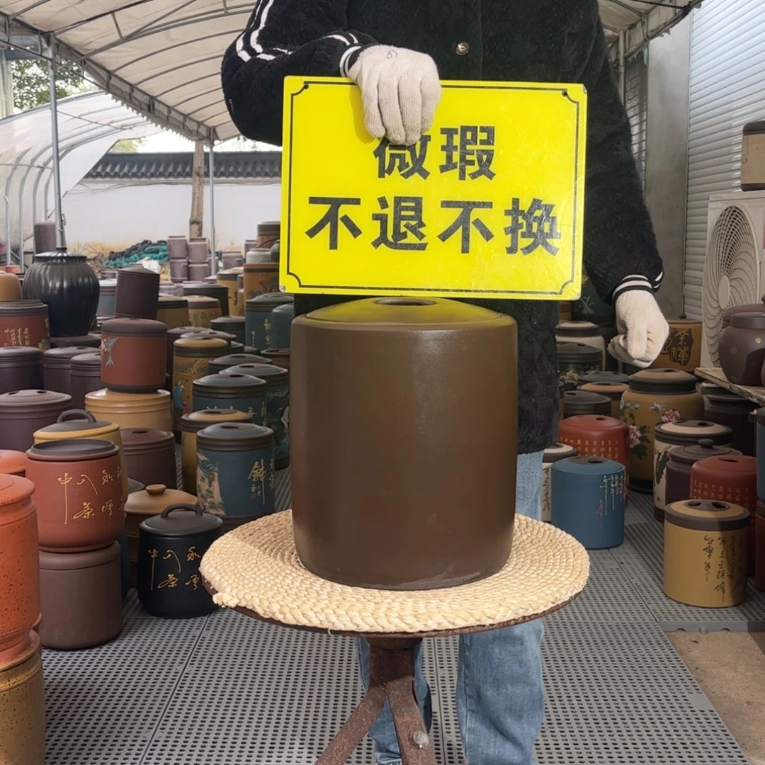紫砂茶叶罐10 饼茶叶罐不挑细节