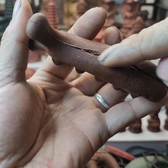 泥塑漂亮姐姐方香梳一把福利款福利价瑕疵