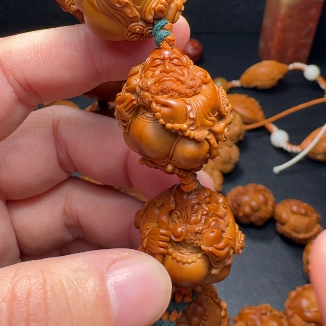 朱***三橄榄核手串/手链达摩
