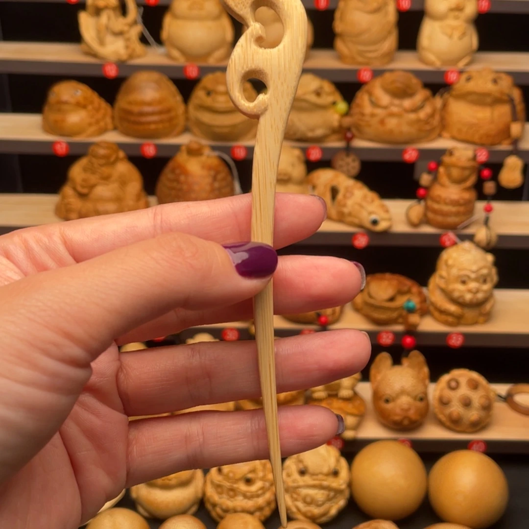 竹簪子 纯手工打磨
