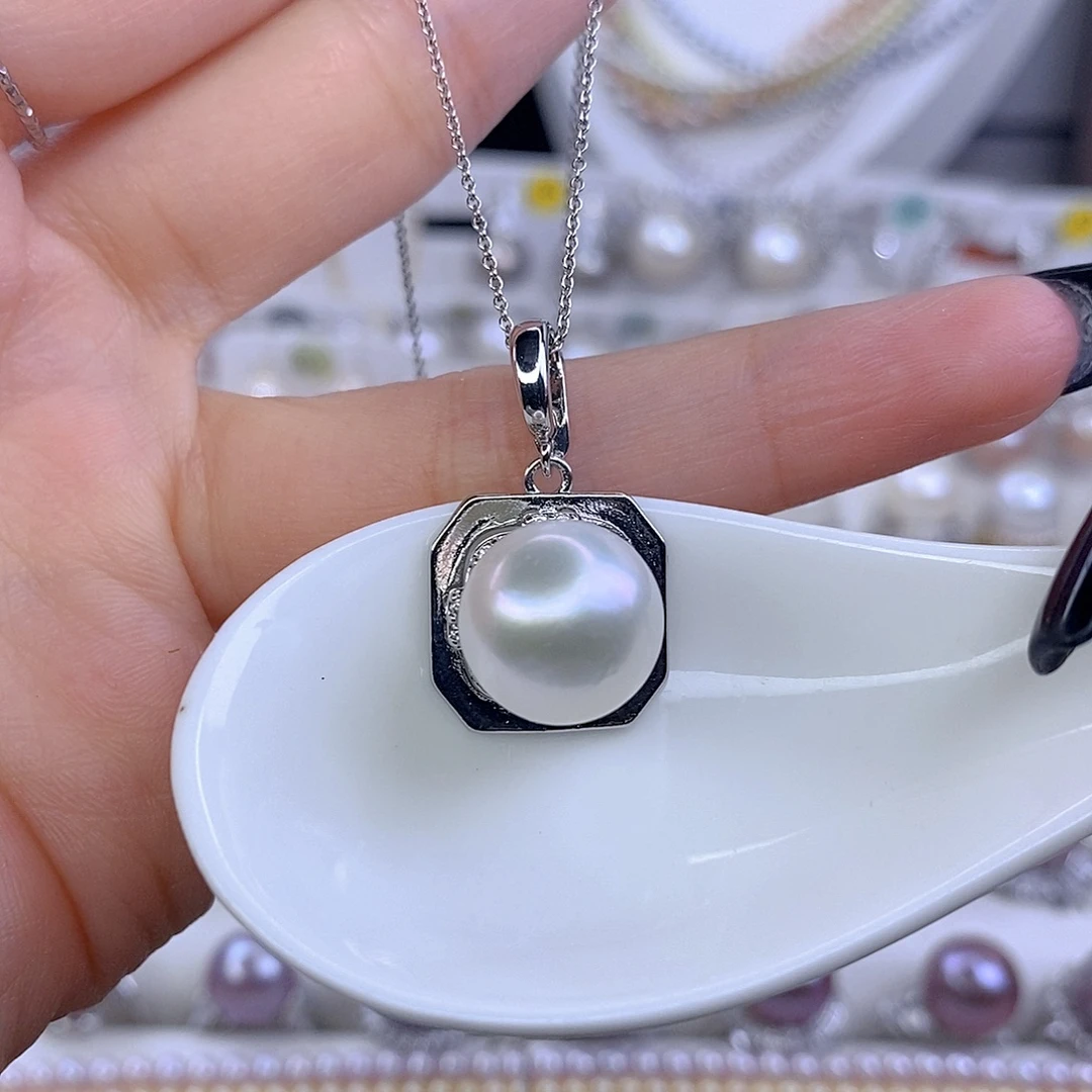 合金淡水珍珠颈饰F