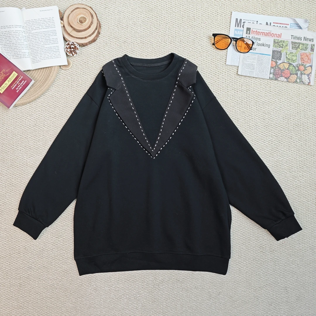 2025春季新款休闲纯色卫衣0649