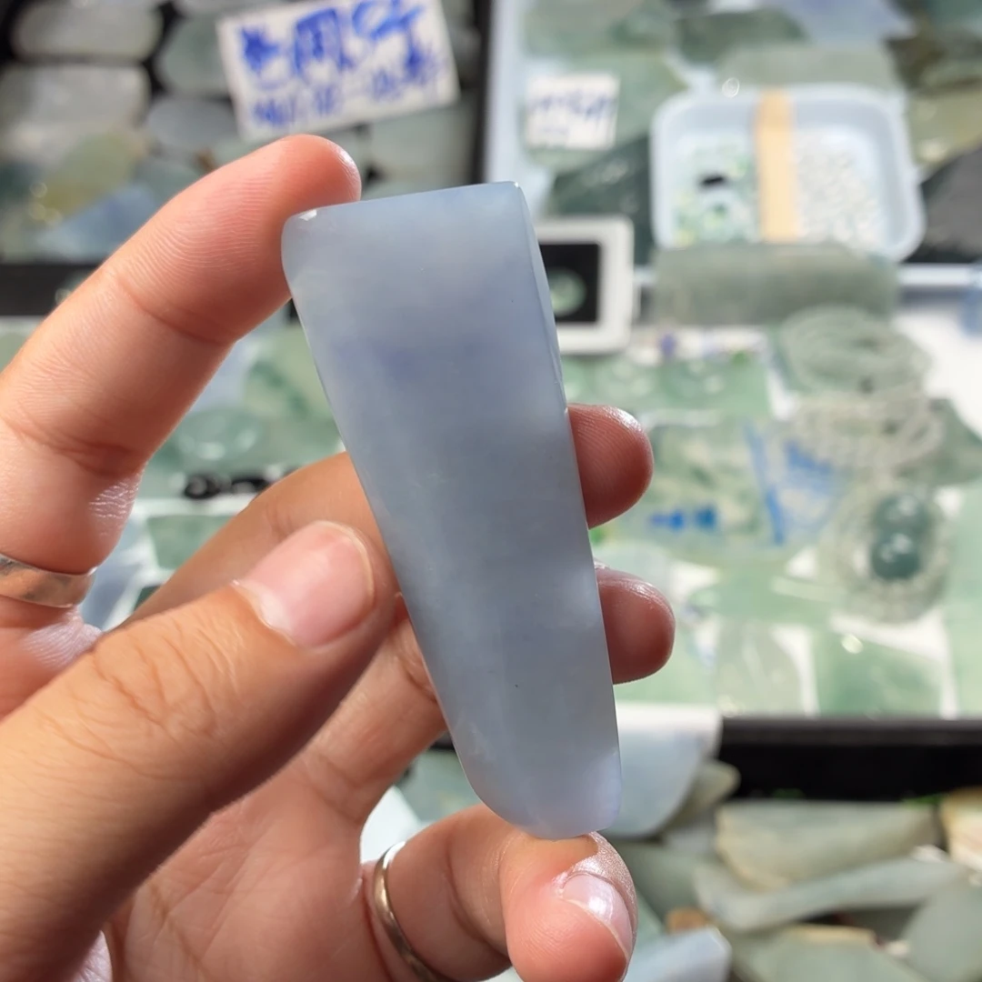 未镶嵌定制翡翠天然缅甸翡翠a货高糯化紫料