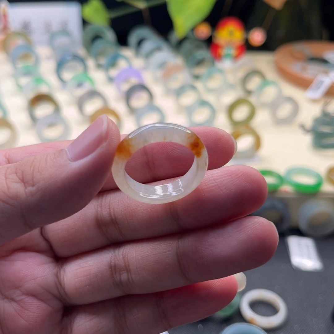 未镶嵌戒指翡翠圈口20