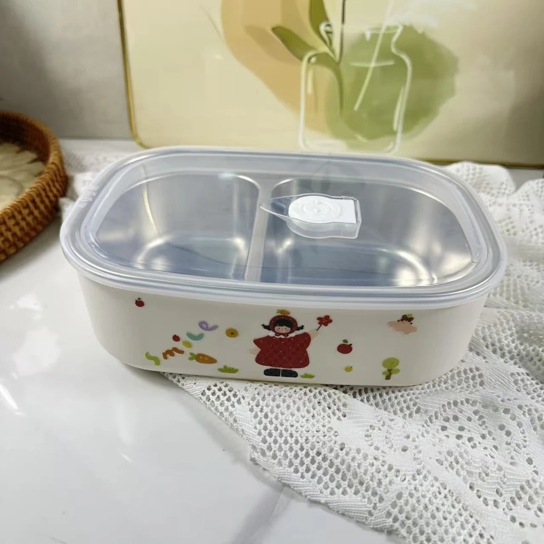 14-022   304不锈钢饭盒简约风餐盒