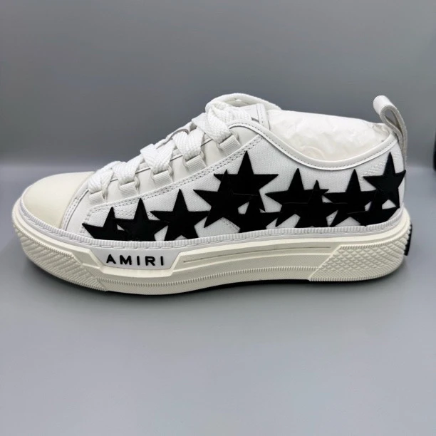 AmIRi/埃米尔  AM007 amiri/骨头鞋 帆布厚底星星休闲板鞋