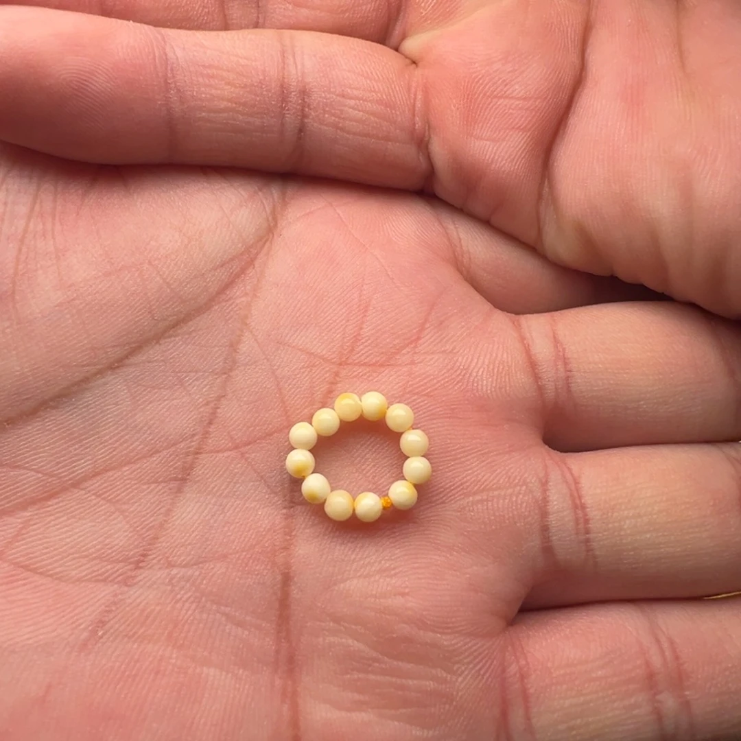 蜜蜡未镶嵌颈饰蜜蜡小米珠跑环