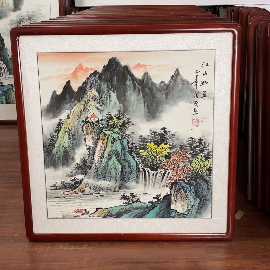 国画带框尺寸63*63厘米