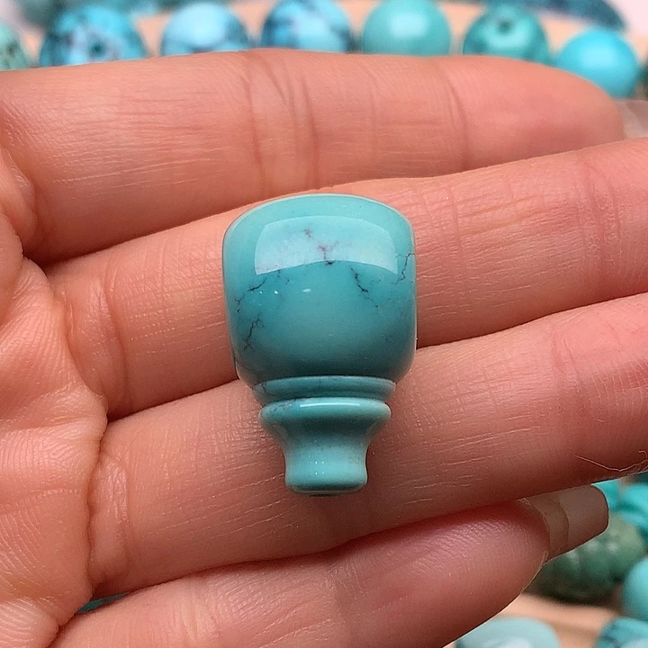 绿松石未镶嵌原矿高瓷无优化绿松石