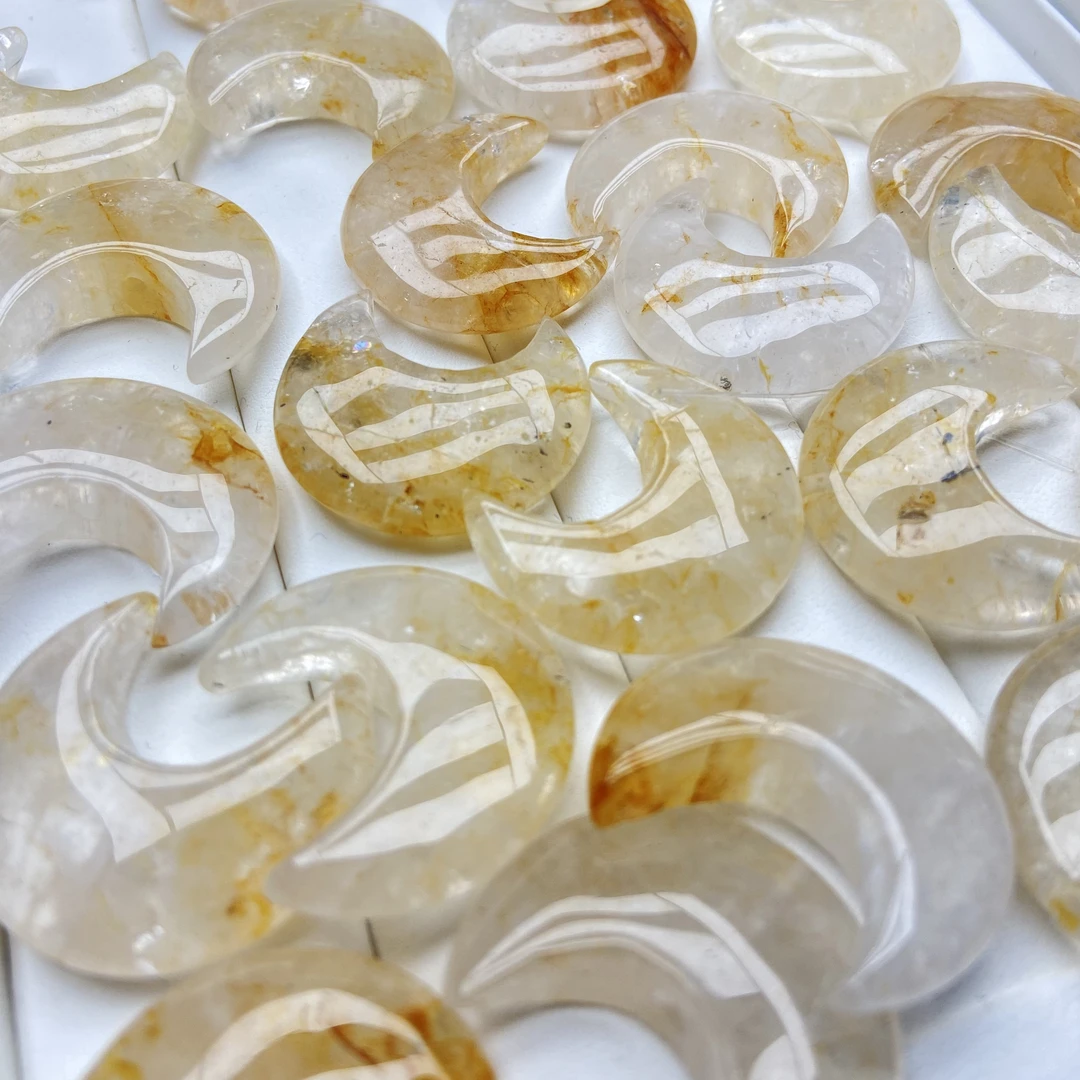 天然水晶黄胶花月亮多样性发一个B142