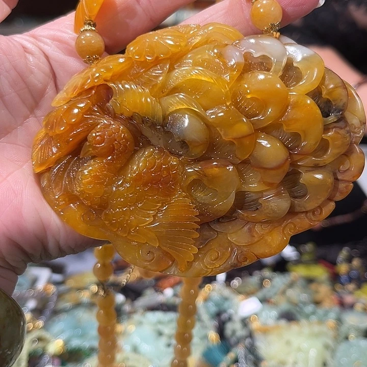 未镶嵌岫玉毛衣链