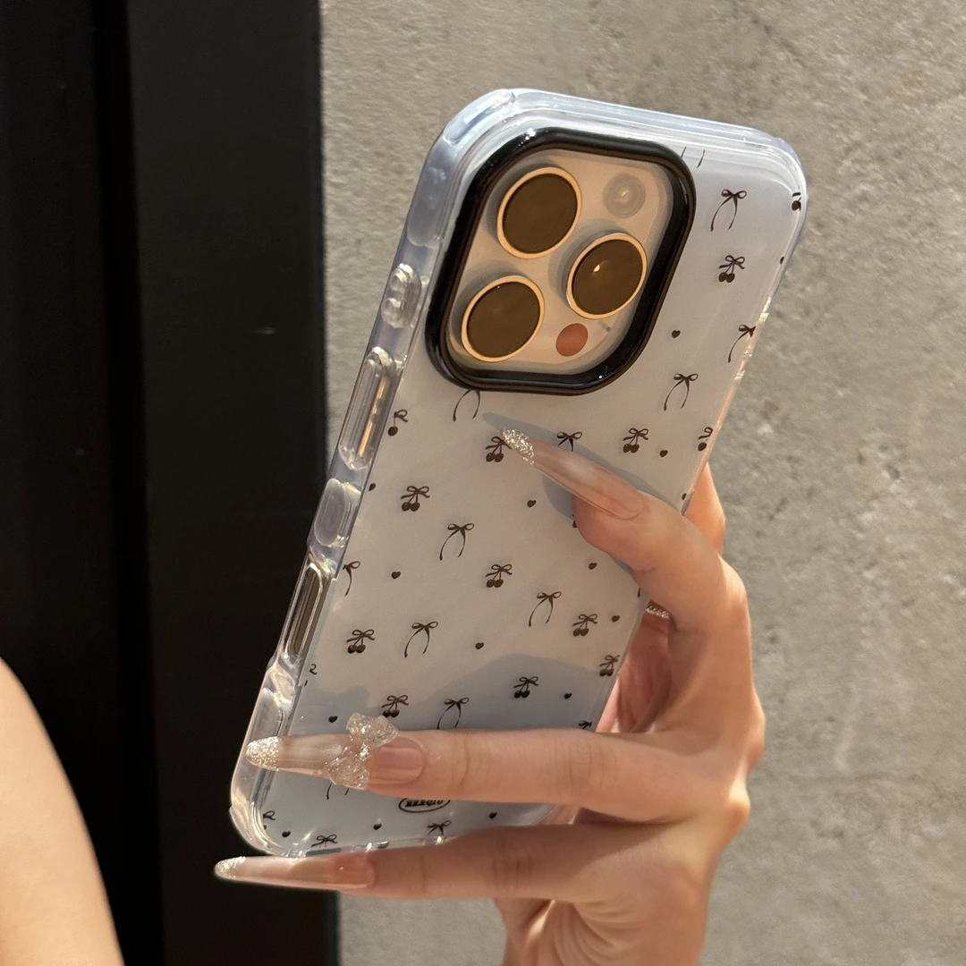 新款高颜值爱心蝴蝶结适用iPhone16promax手机壳15苹果14小众13女