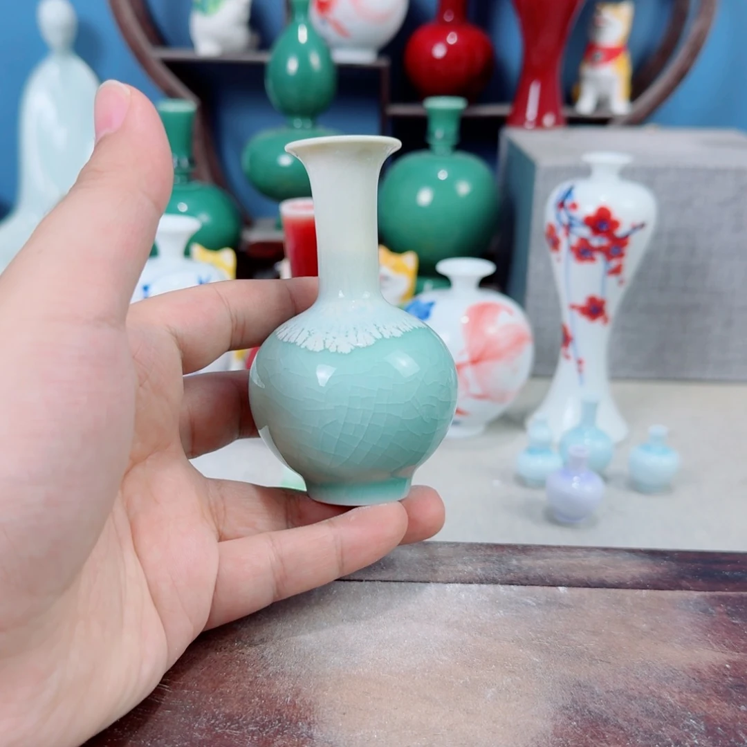 陶瓷手工小花器摆件