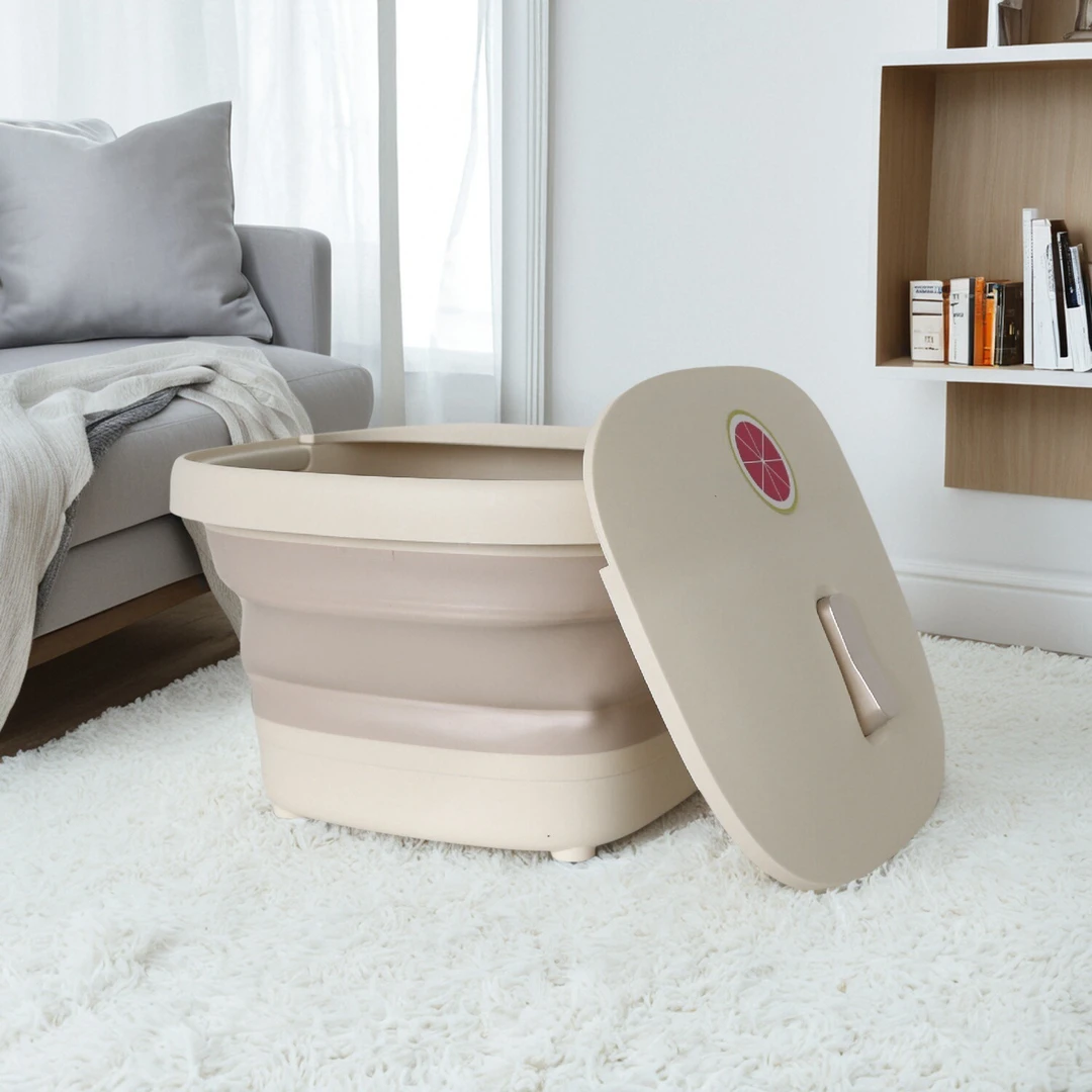 时尚家居高级感泡脚洗脚盆带盖可折叠时尚便携PA-CL842