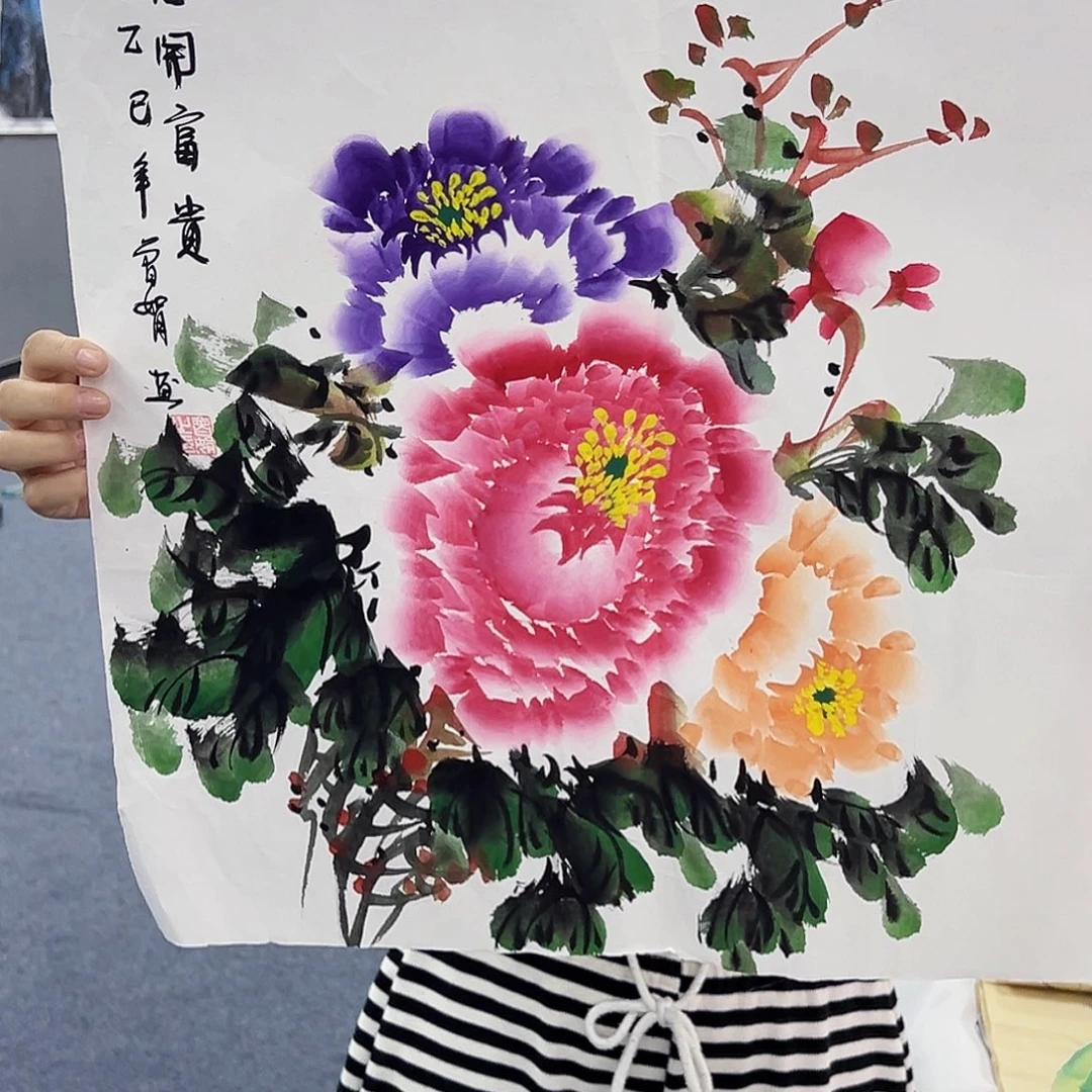国画事事顺心如意万事如意万事