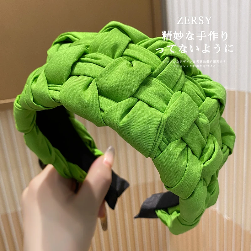 2025新款气质发箍复古宽边压发发卡高颅顶显脸小头箍百搭纯色发饰