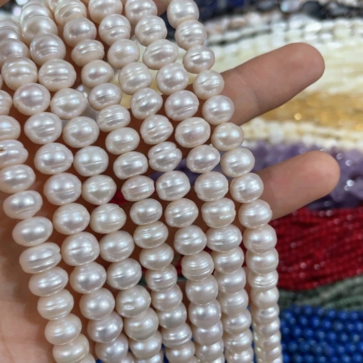 贝壳非金属一条9mm天然馒头珍珍