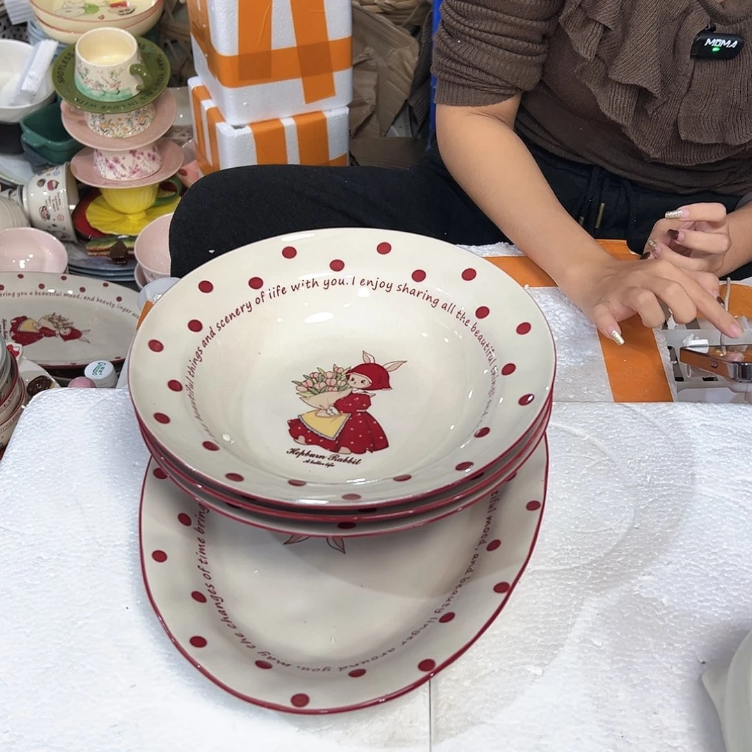 潮州陶瓷工厂微瑕4件套
