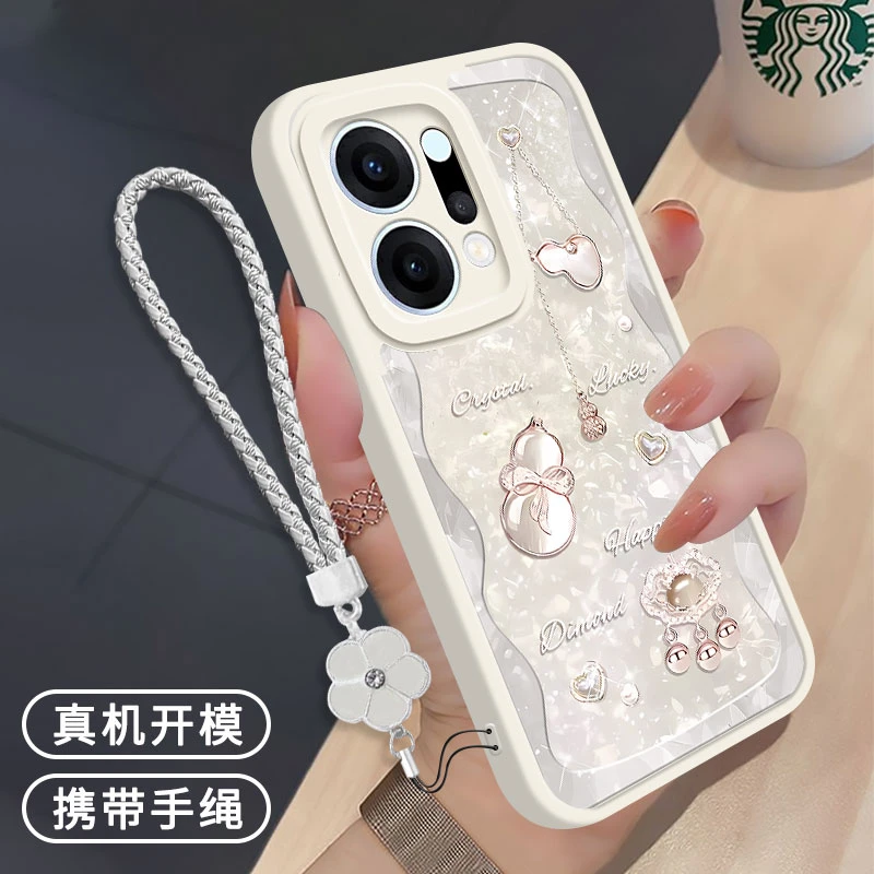 适用OPPOReno14Pro手机壳新款闪钻葫芦创意镜头全包防摔硅胶软壳