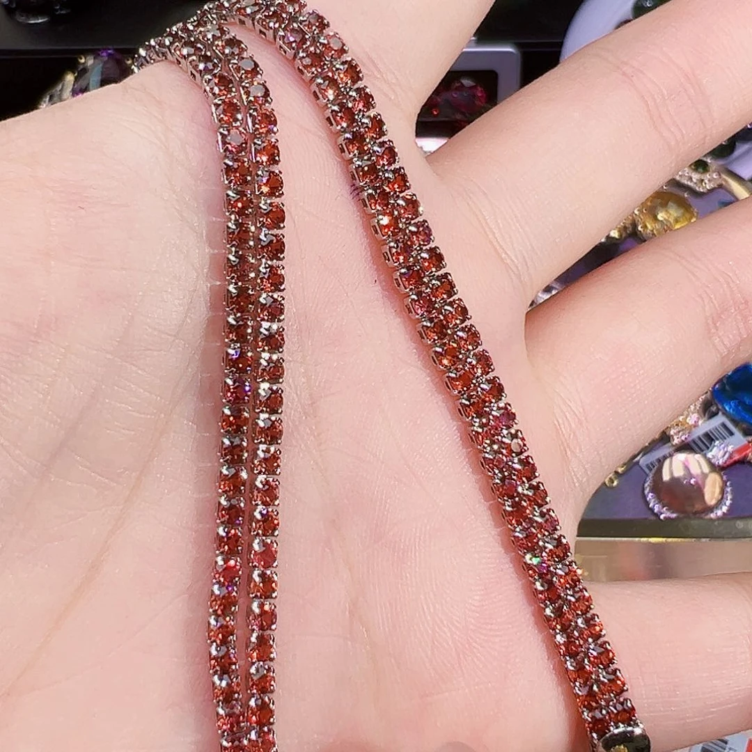 石榴石手链未镶嵌手链