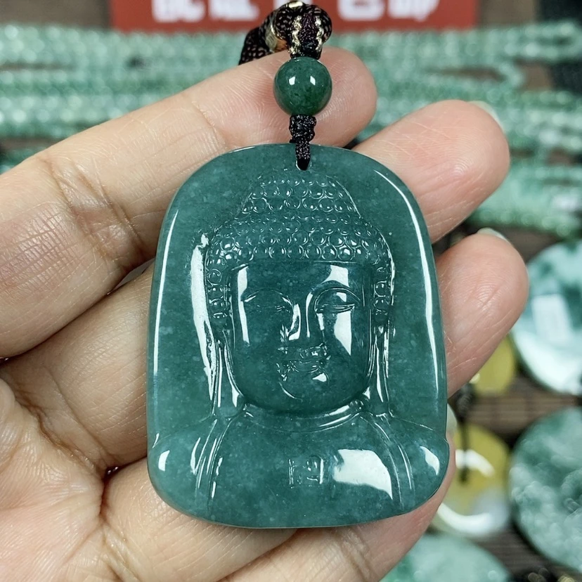 【闪购商品】翡翠颈饰未镶嵌玉吊坠翡翠玉佛头牌