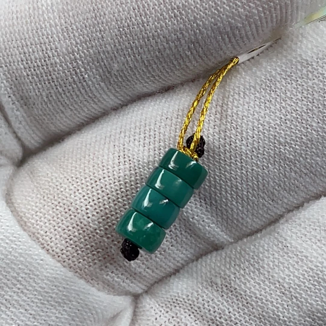 光***影绿松石未镶嵌挂件