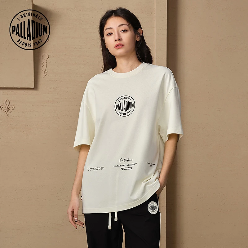 帕拉丁夏季上衣宽松潮流时尚套头圆领短袖T恤109648