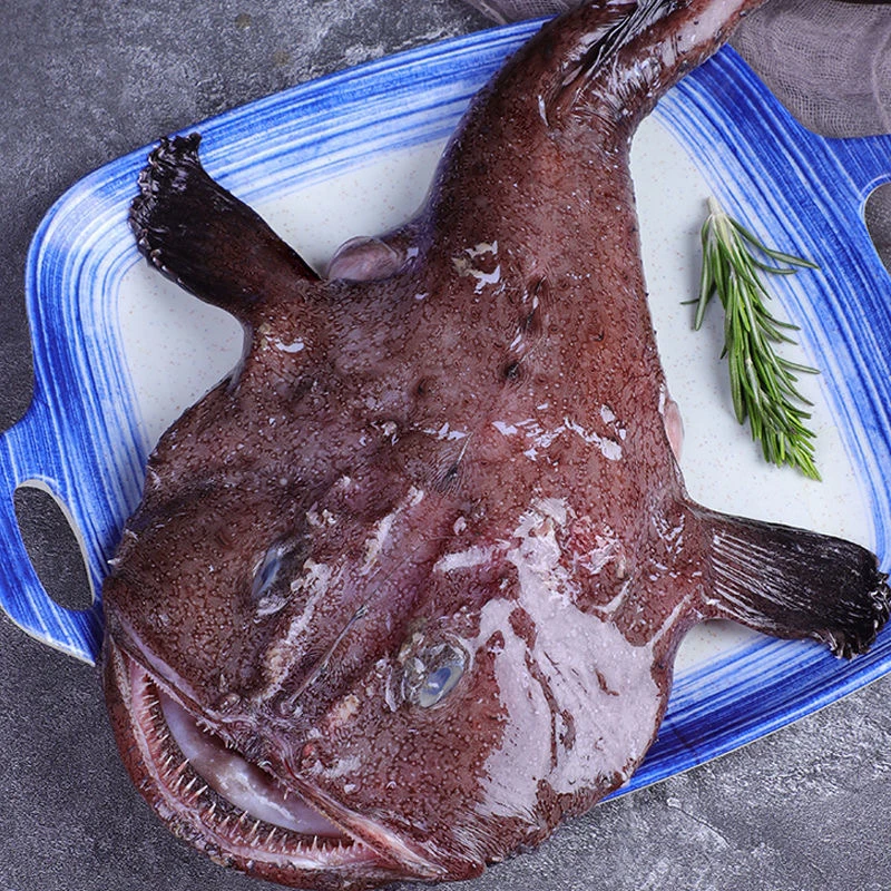 大连本地野生鲜冻安康鱼顺丰发货（未加工）