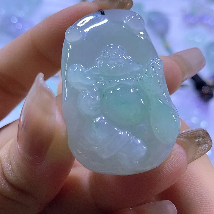 翡翠未镶嵌颈饰天然翡翠A货吊坠